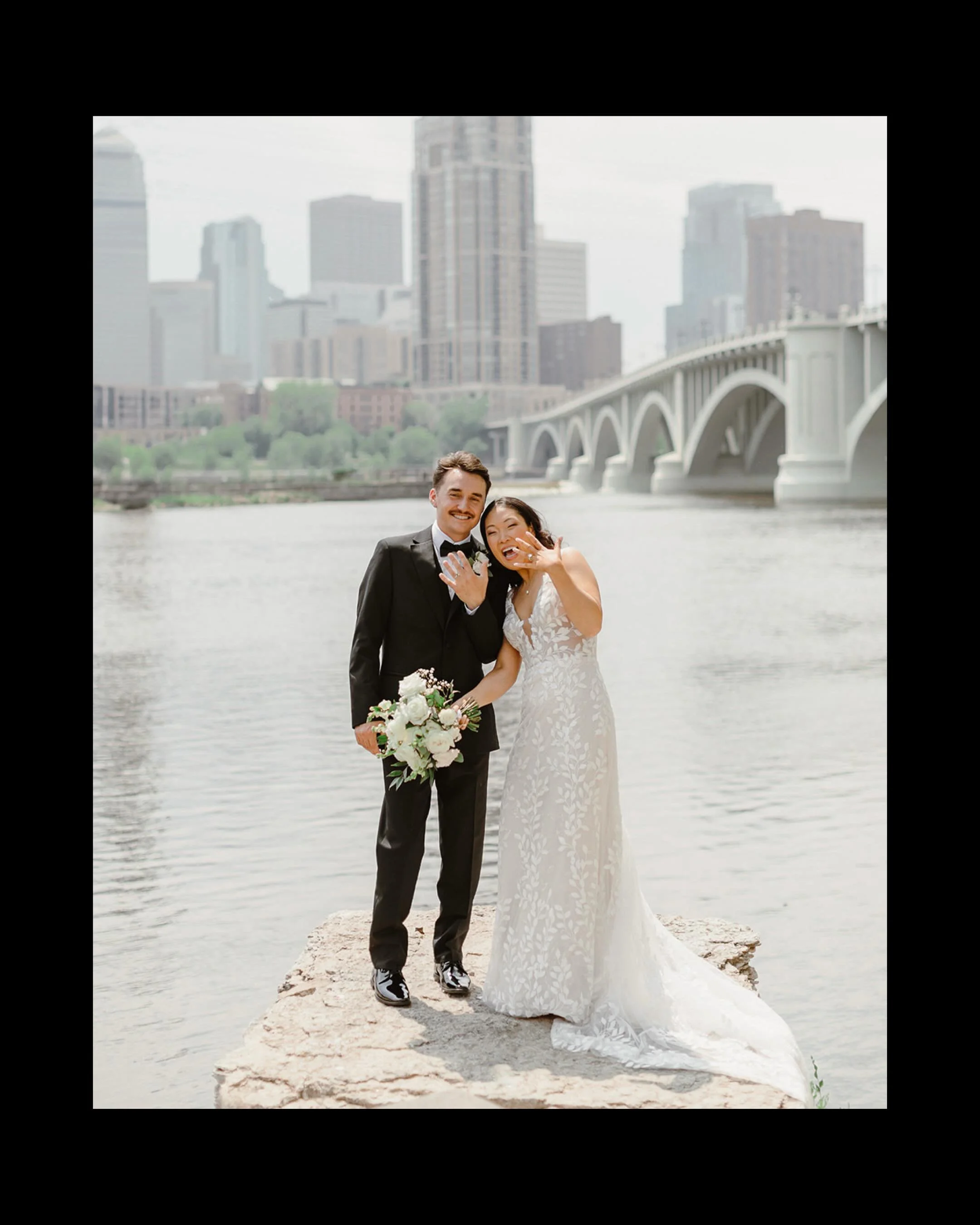 When it starts to rain right at the exact same time as your ceremony is supposed to begin&hellip; but the magic of the day is that your guests move inside, create an aisle for you to walk through, most of them standing close because there are only a 