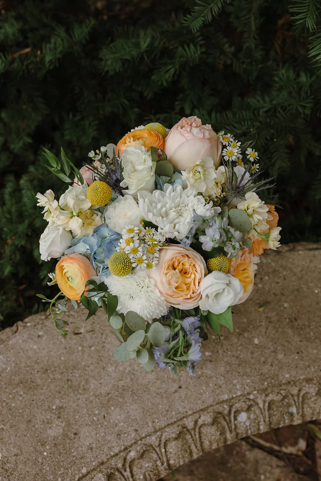 spring inspired bridal bouquet