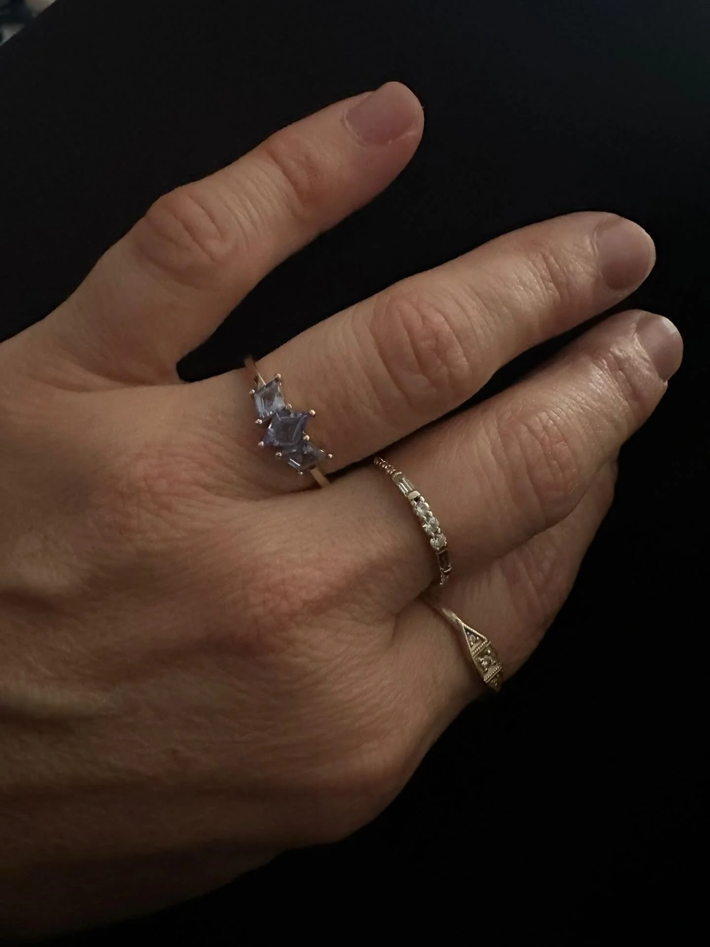 Mom&rsquo;s Tanzanite. Jewelry has a healing transformative nature through redesign. Family legacies are held in jewelry due to their immense sentimental value and enduring materials. A piece can be transformed to match an evolving style while preser