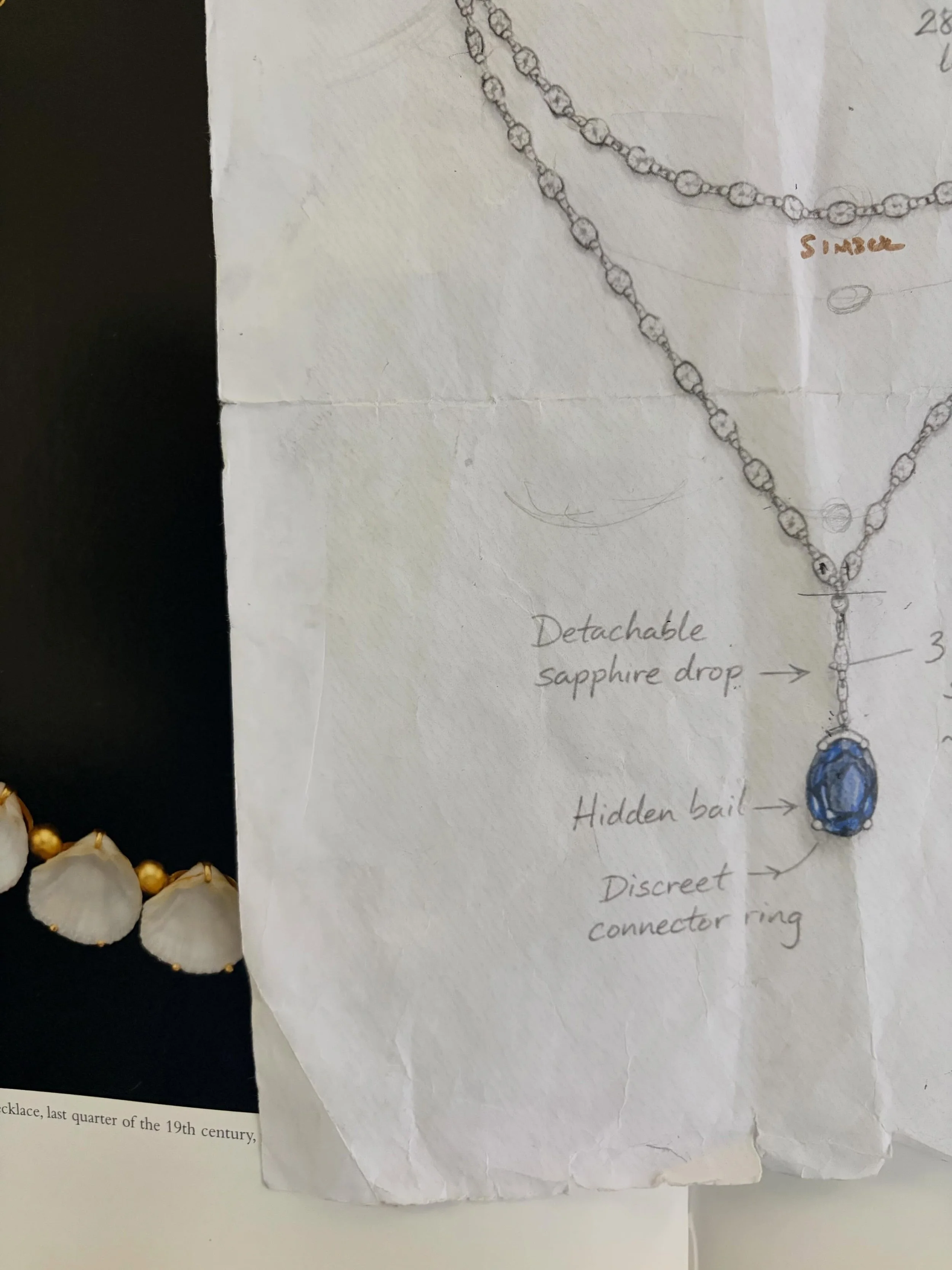 6 months.

Over 60 hours of dreaming, design, and creation.

A team of 6 dedicated artisans, each bringing years of jewelry wisdom to every detail.

From sourcing a remarkable sapphire to hand-selecting aquamarines, refining custom Adinkra elements, 