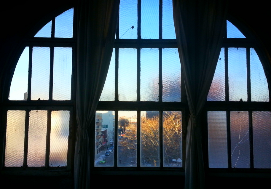FIVE HUGE ARCHED WINDOWS
