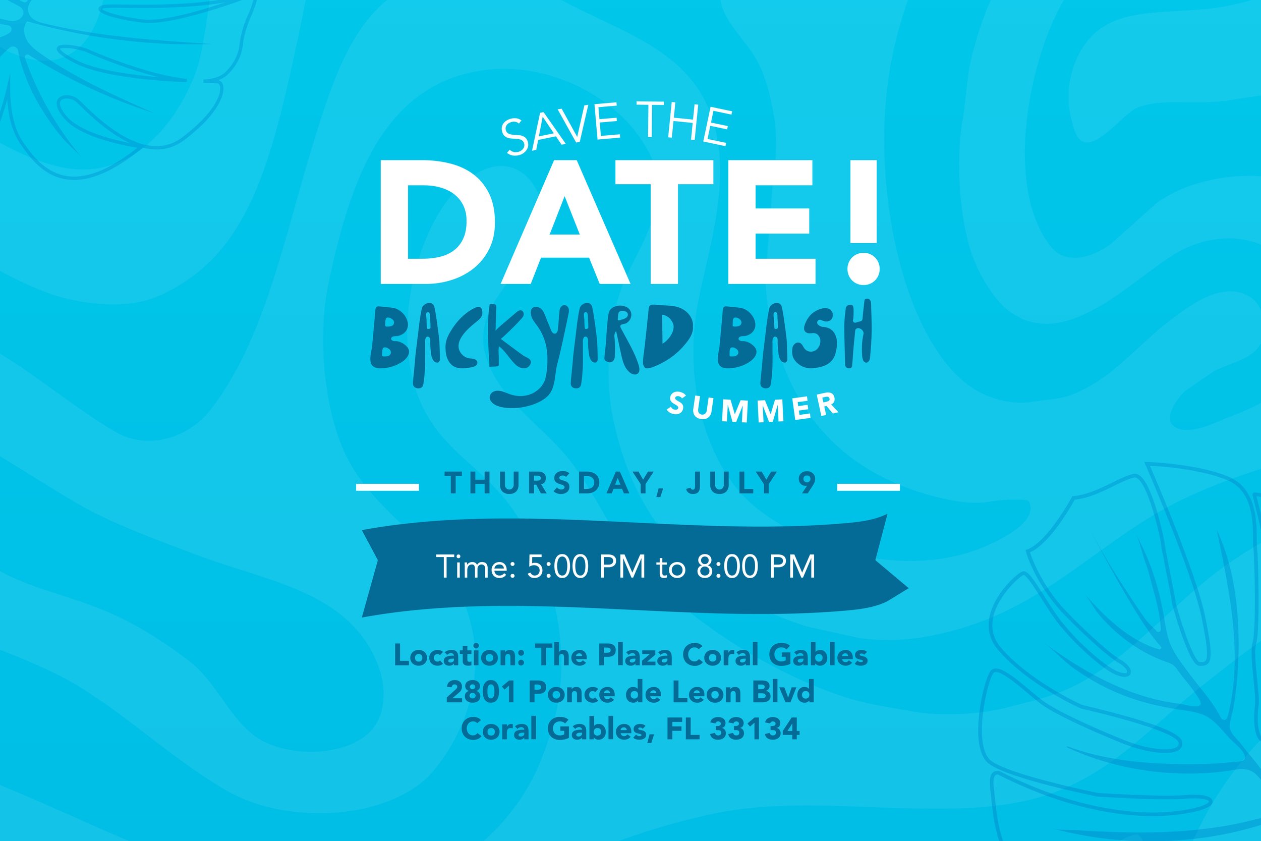 BLUE Backyard Bash Happy Hour
