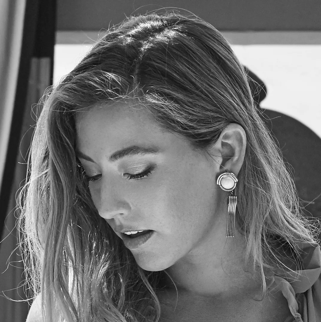 PARK EARRINGS on model