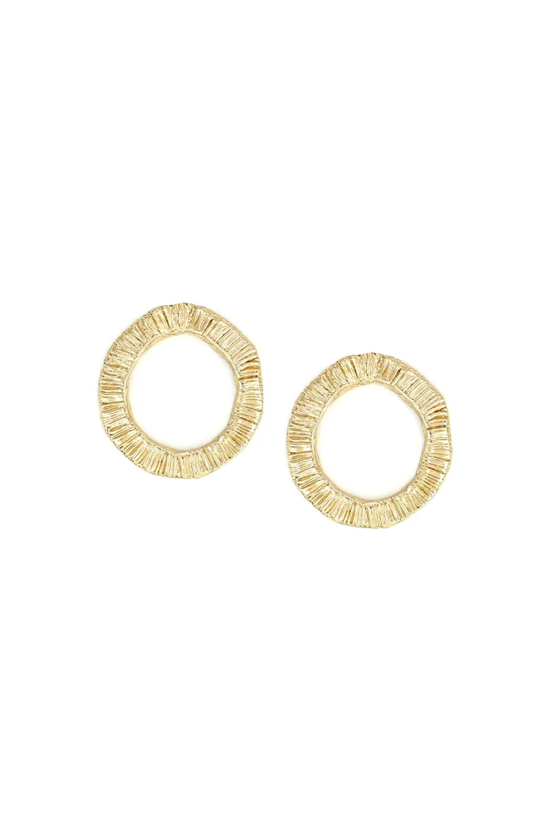 HEDGE HOOP EARRINGS Alt view