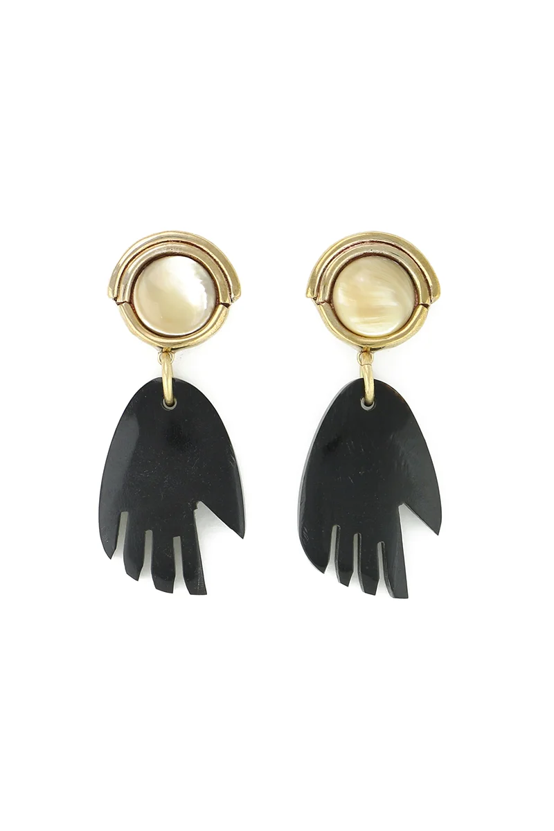 MALIBU EARRINGS IN FLAX