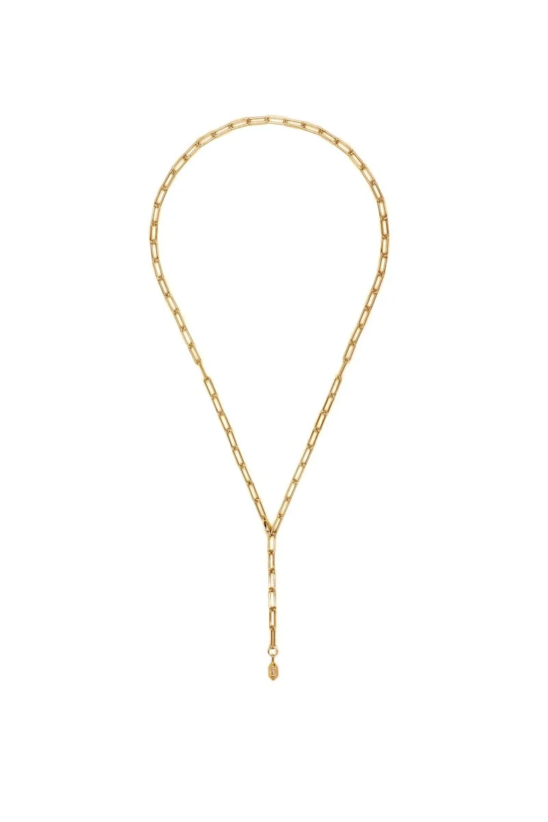 Micro '5' Buoy Lariat Necklace