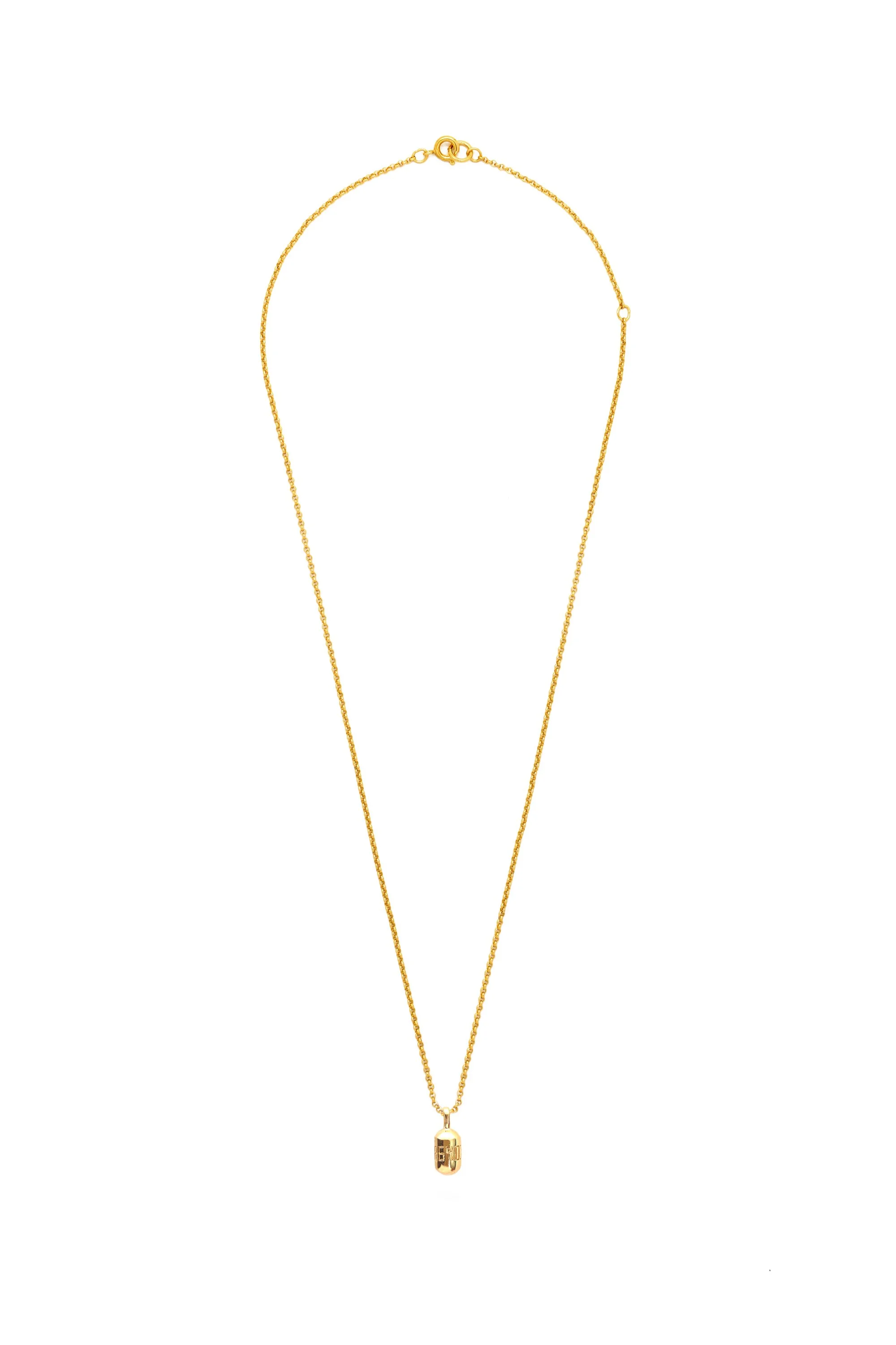 Micro 86400 Fortune Buoy Necklace on Micro Chain