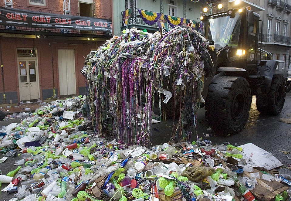 The Destructive Life of a Mardi Gras Bead