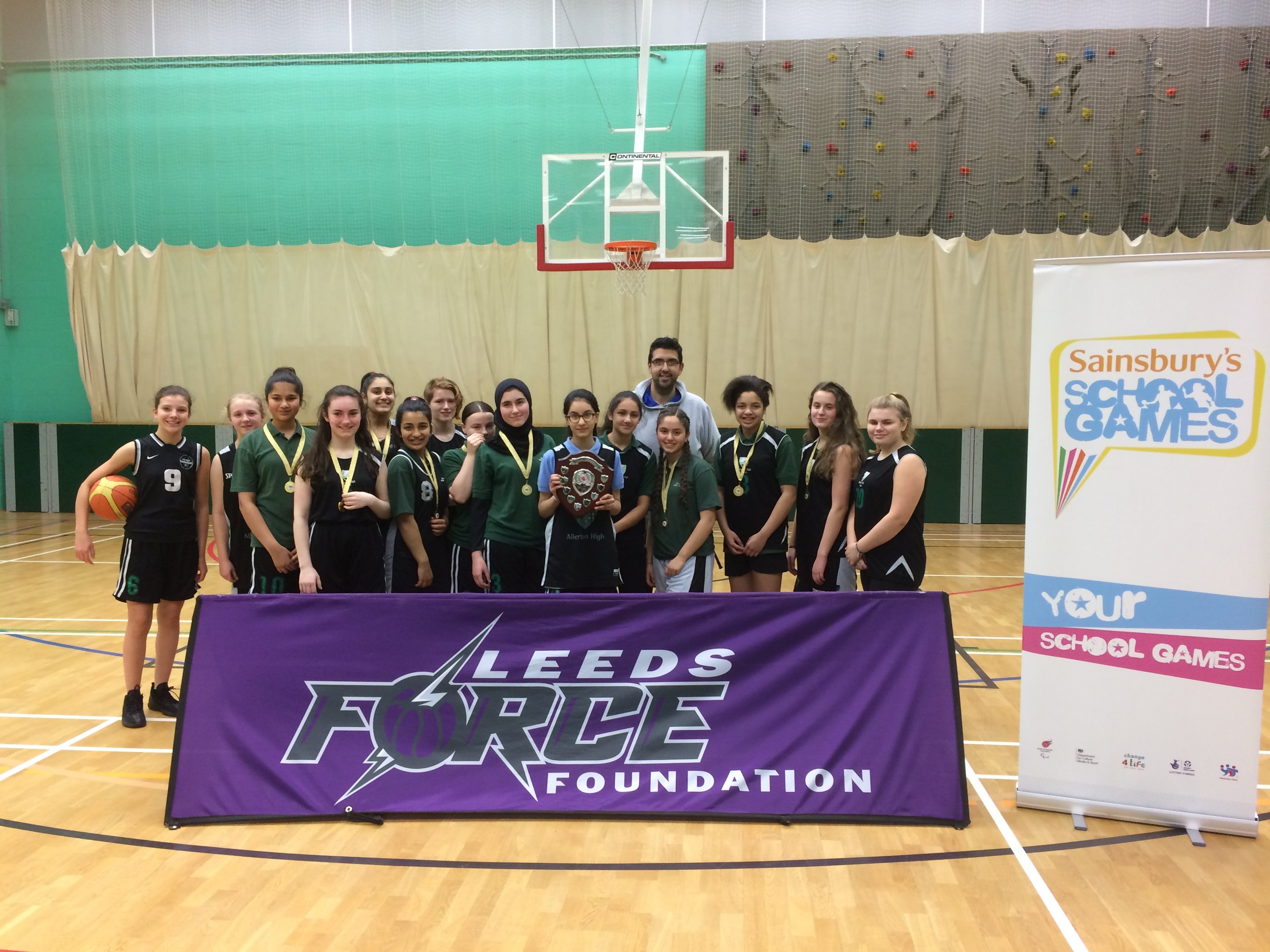Allerton HS Leeds U14 Girls Winners Feb 2017.