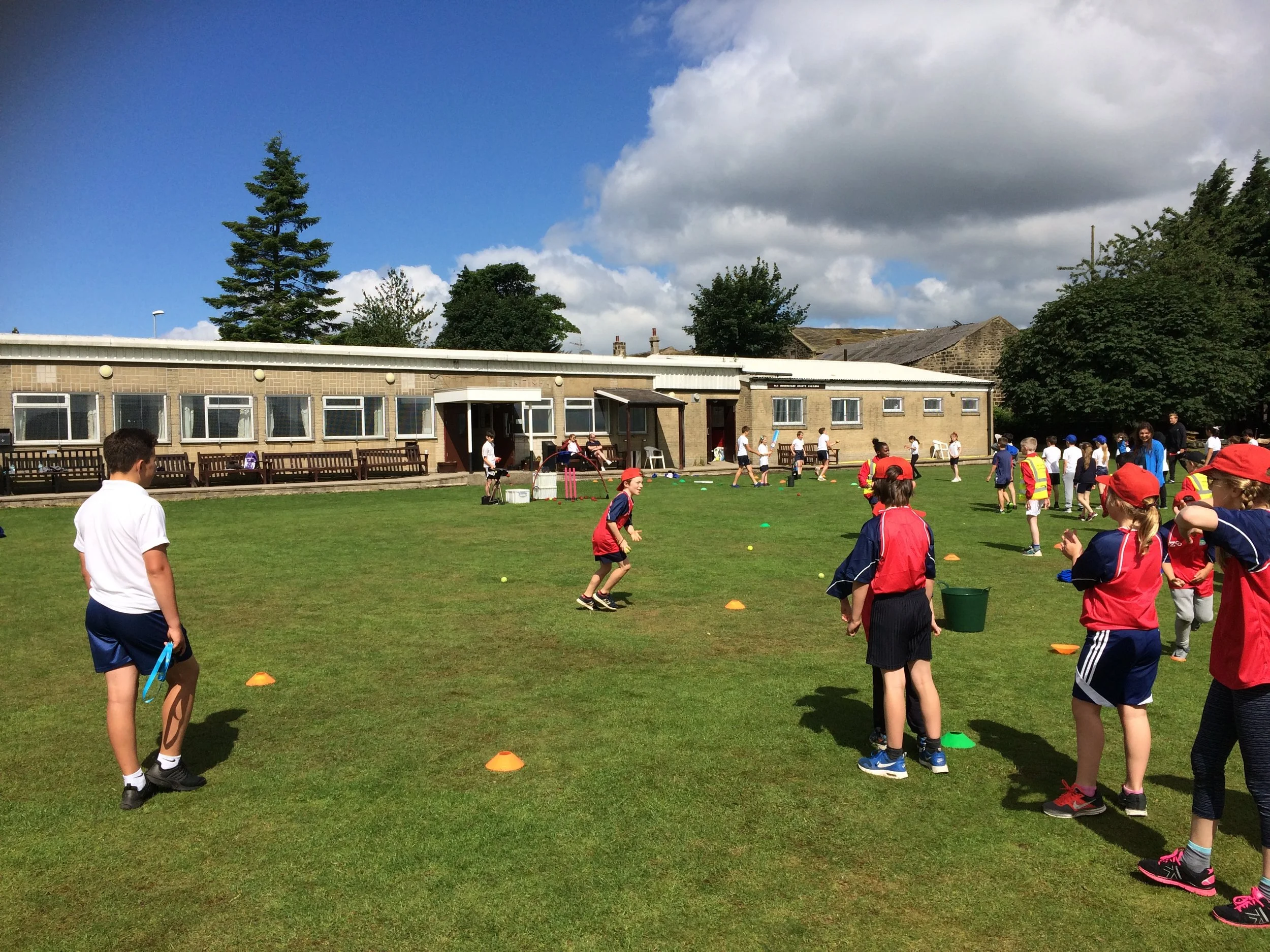 Y4 Cricket development festival at Leeds Mods CC.
