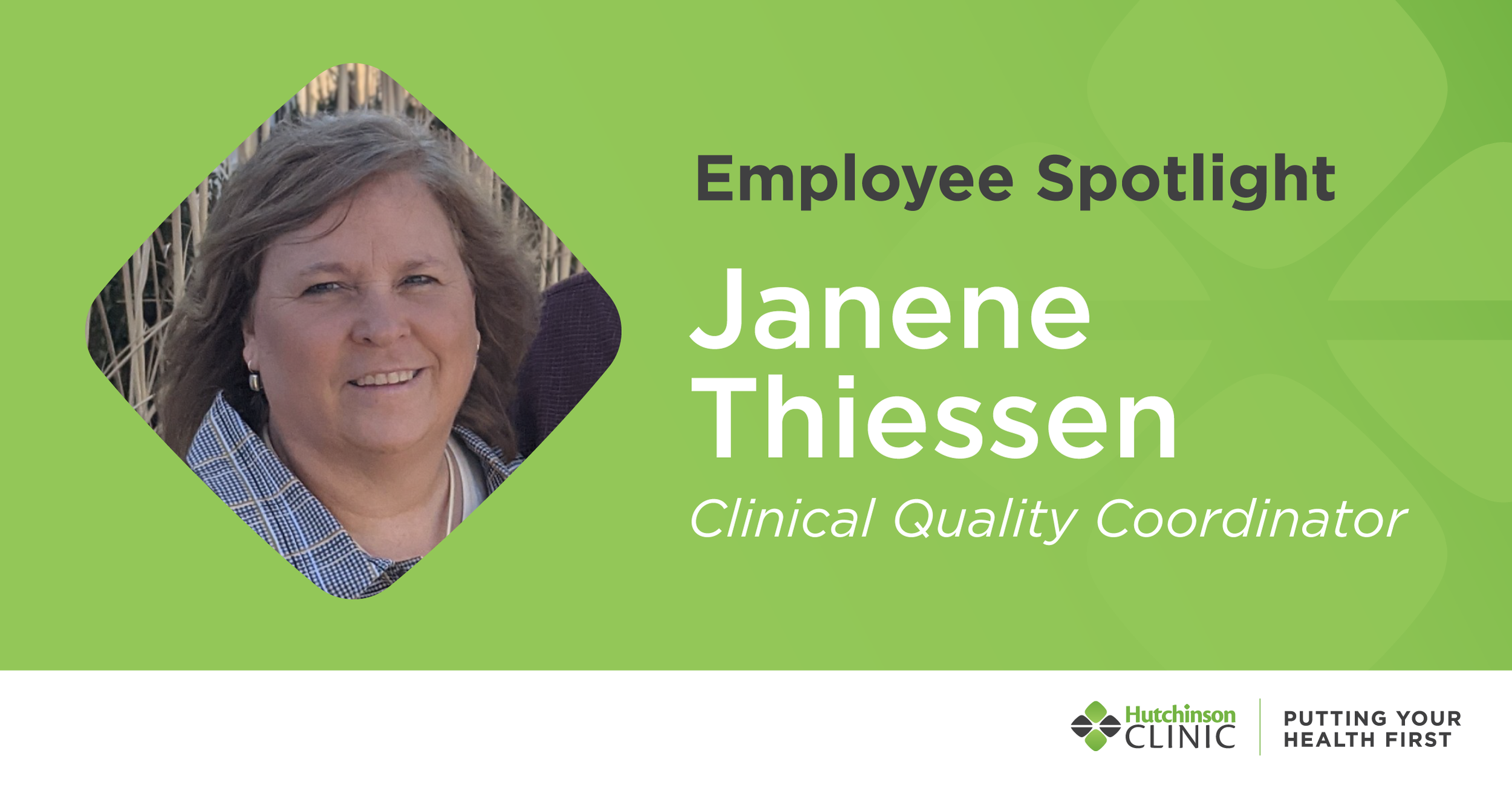 Hutch Clinic Employee Spotlight Janene Thiessen — Hutchinson Clinic