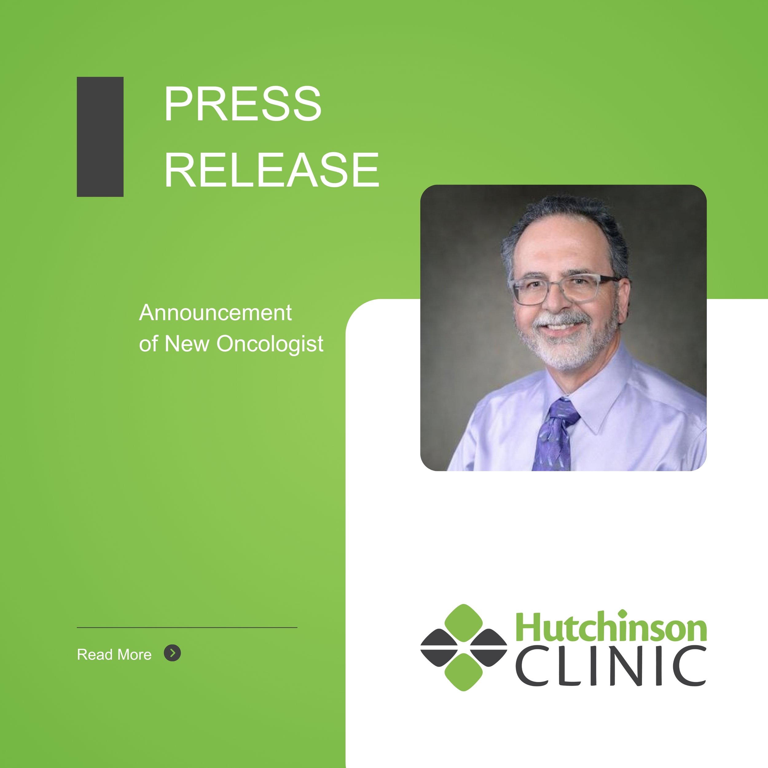 Hutchinson Clinic Welcomes Dr. Greg Nanney to Oncology Department
