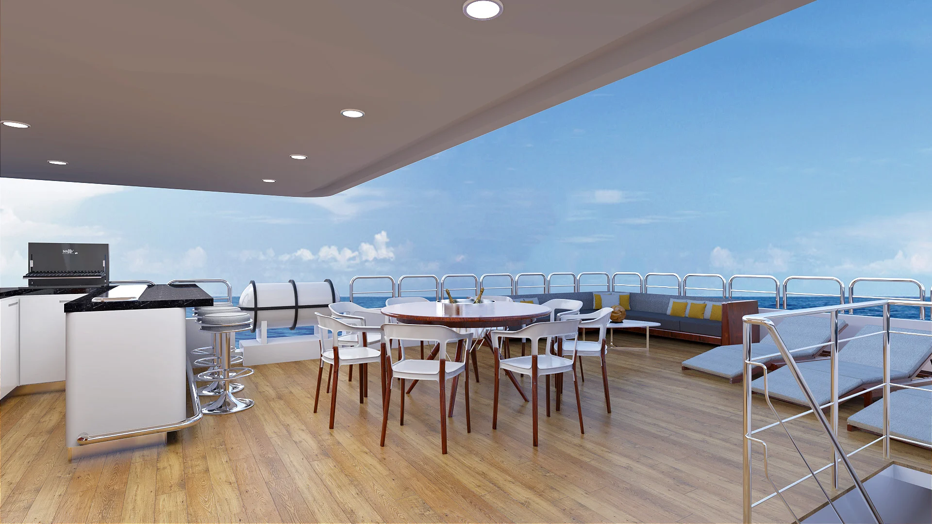 BAR AND SUNDECK AREA