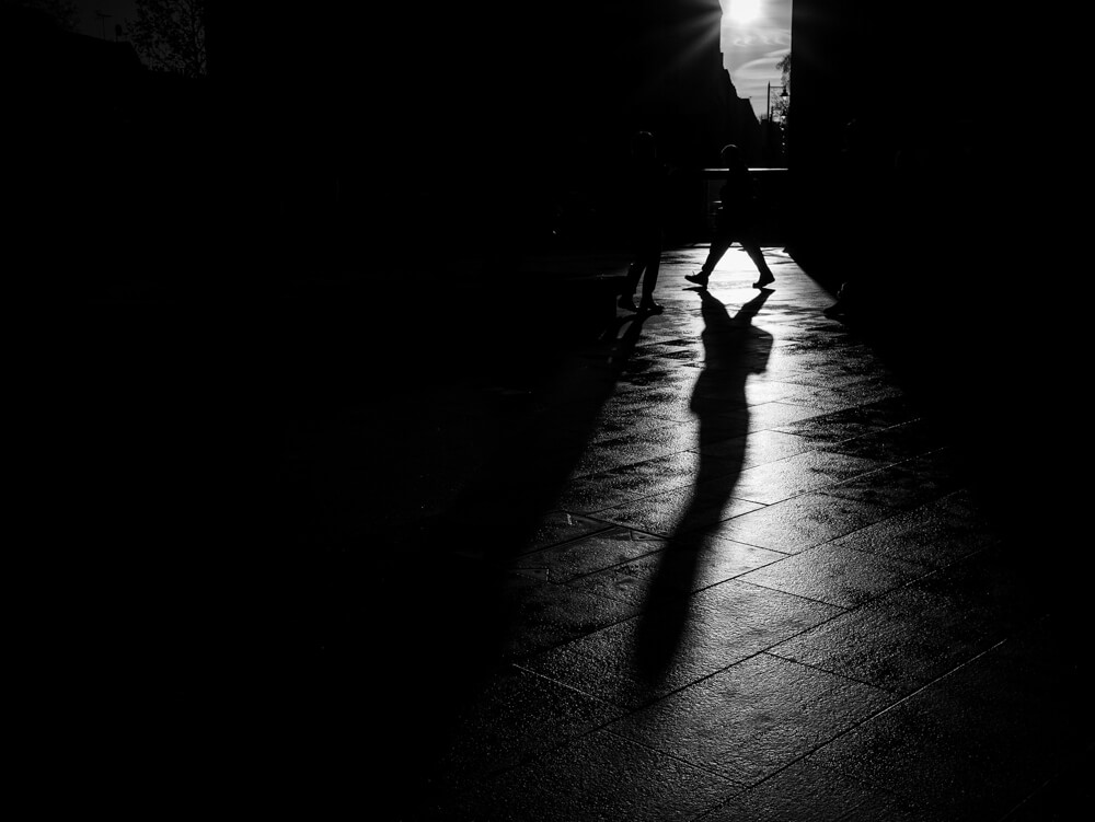 Shadow Walk - A photograph taken at Kings Cross Station in London
