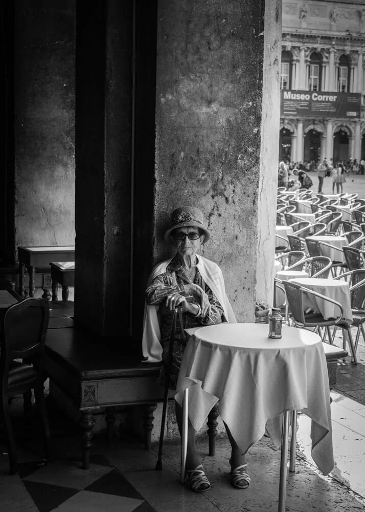 Life is Beautiful - A candid portrait of an old lady taken in Venice. Also exhibited at the RPS Biennial Exhibition 2015