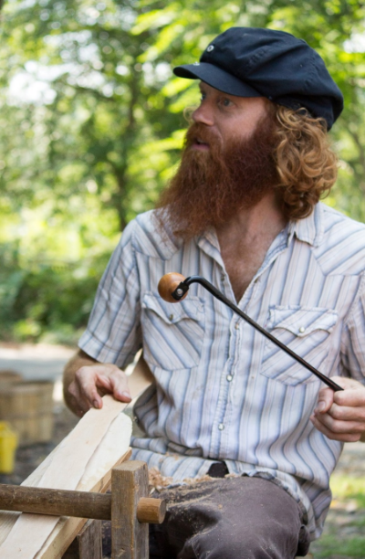 Jamin Uticone's basket-making demo