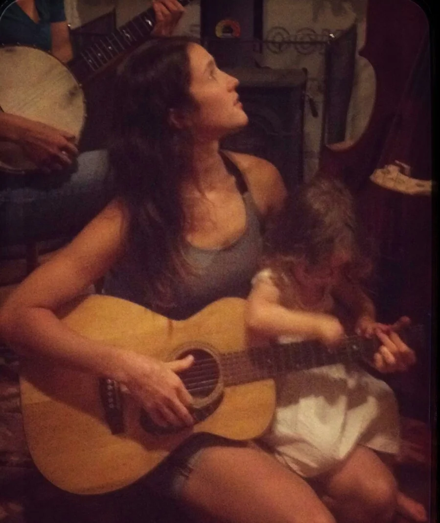 Lauren and Ada, guitar hero