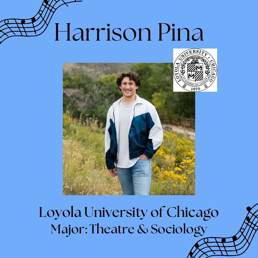 Happy Graduation Day! Next up is Harrison Pina! Harrison is apart of Shades Of Blue and Concert Choir! He is planning on double majoring in theatre and sociology! We are so proud, congratulations Harrison!