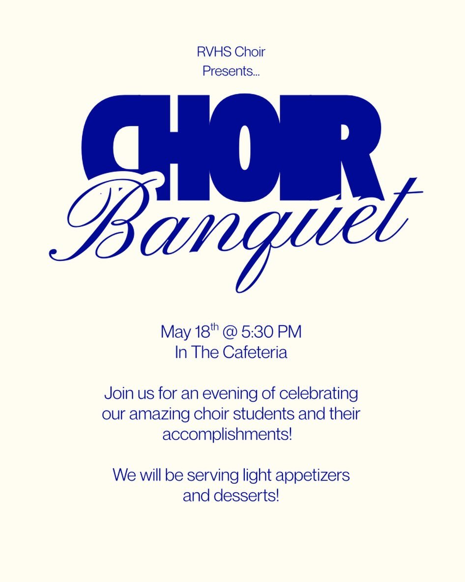 Save the date for our upcoming choir banquet!