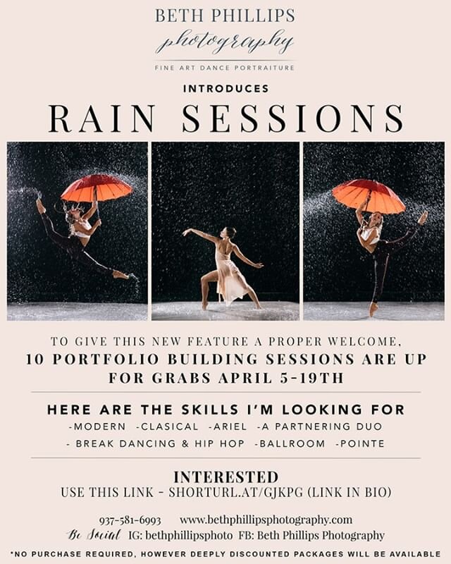 Remember the big announcement I had for this week?! Well, here's the first of TWO.  That's right, I'm gonna make it rain!  If you match any of the categories listed I'm looking for, connect with me now to snag one of the first RAIN sessions.  These P