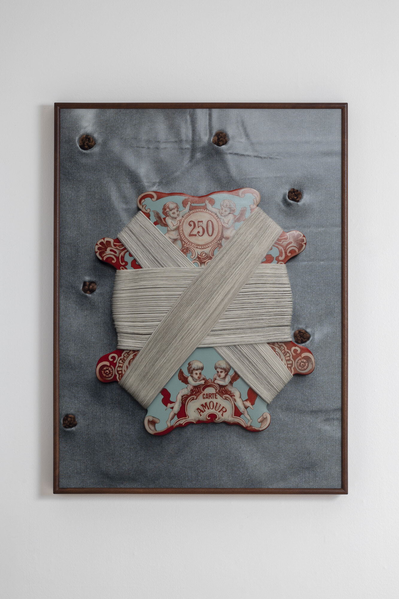   Carte Amour   2020, digital sculpture, inkjet printed on paper in artist frame (American walnut wood), 122.5 × 92 × 8 cm 