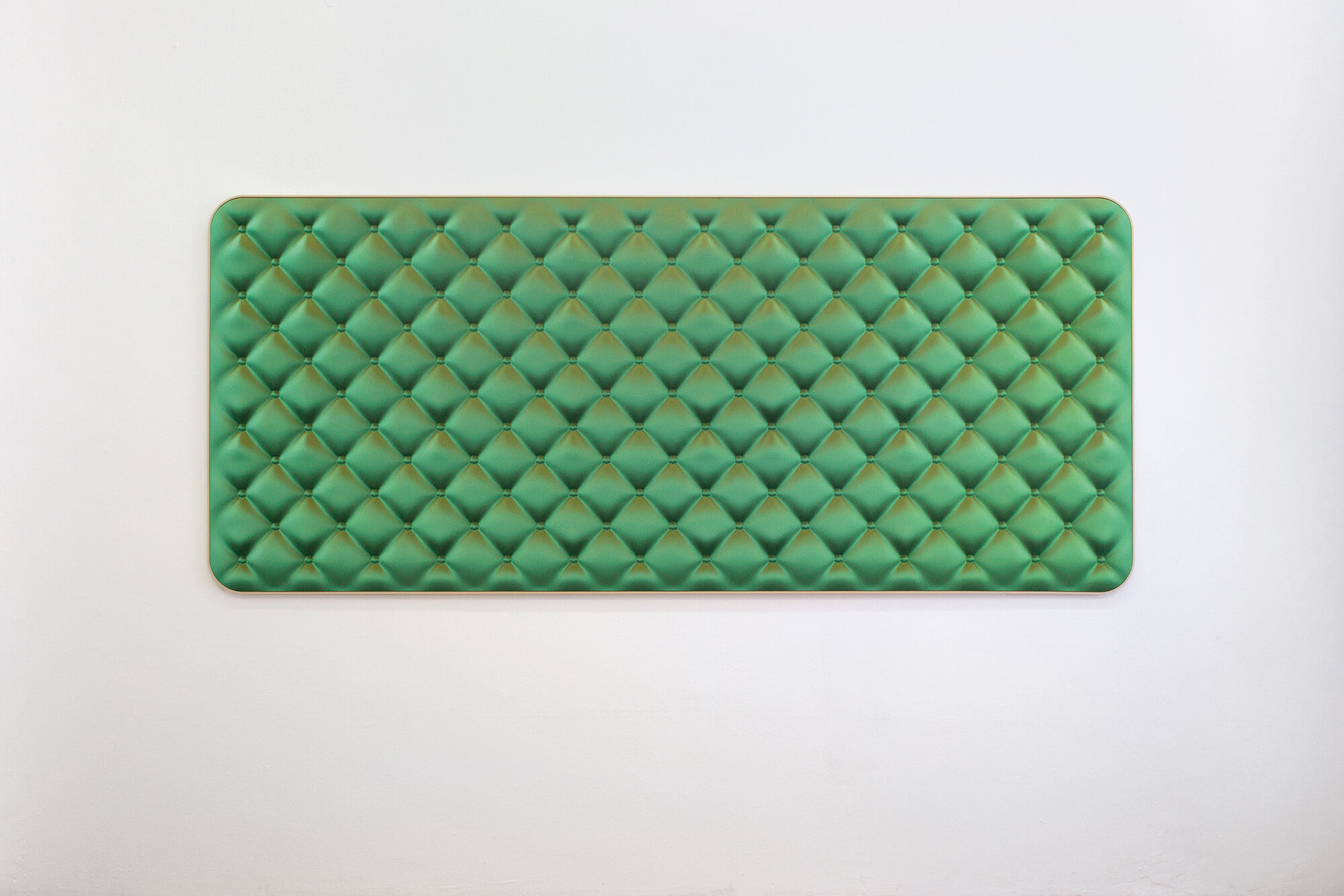   Soft Green   2016, digital sculpture, inkjet printed on paper in artist’s frame (painted MDF), 110 × 260 cm 