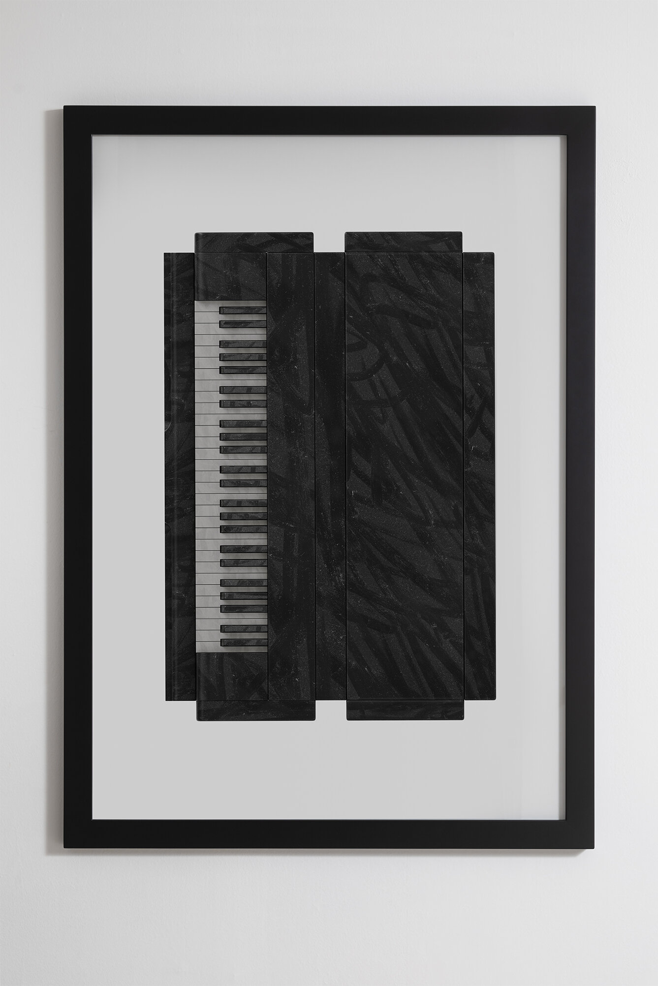   Untitled   2020, digital sculpture, inkjet printed on paper in artist’s frame (sprayed black semi-matt wood), 155 × 111 × 4.5 cm 