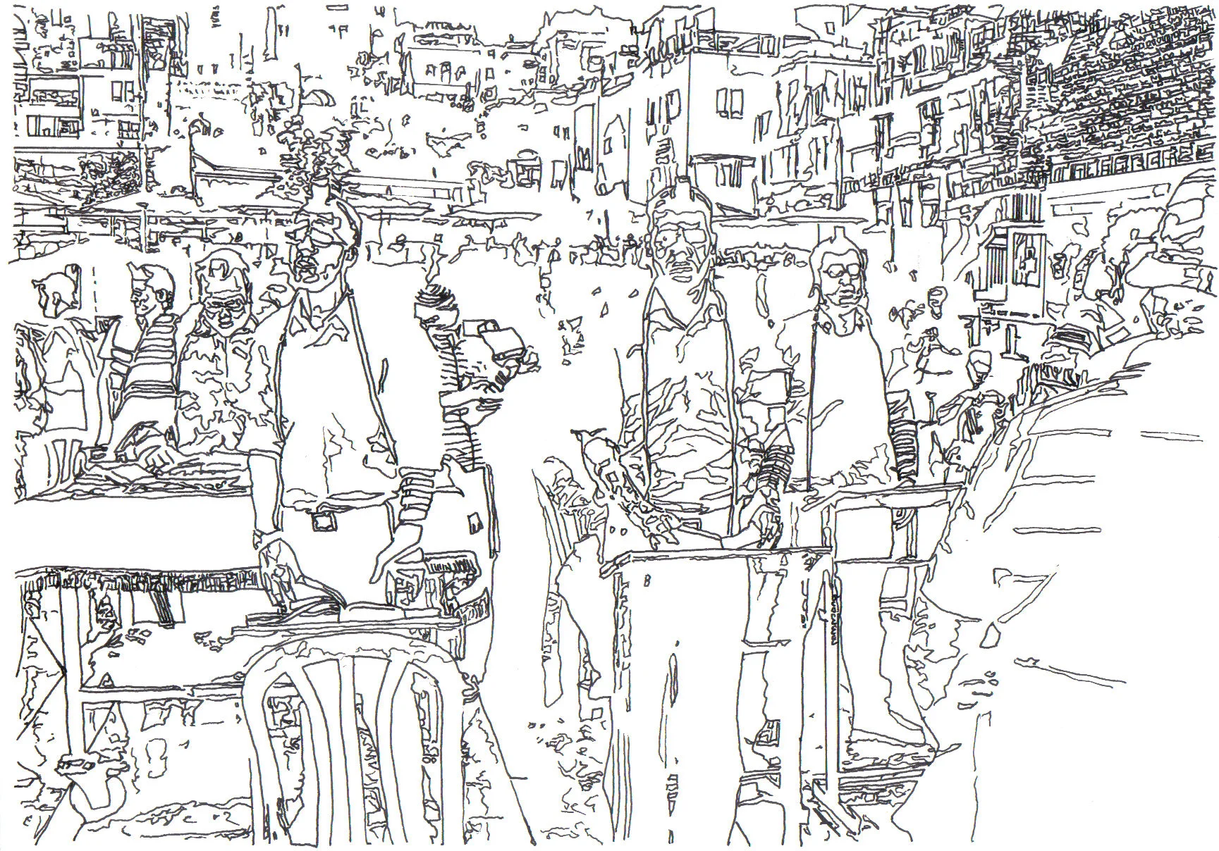 War and Peace, 2017.

Line Drawing on paper, 21cm X 29.7cm, 2017.

Fool by the Roadside Collection