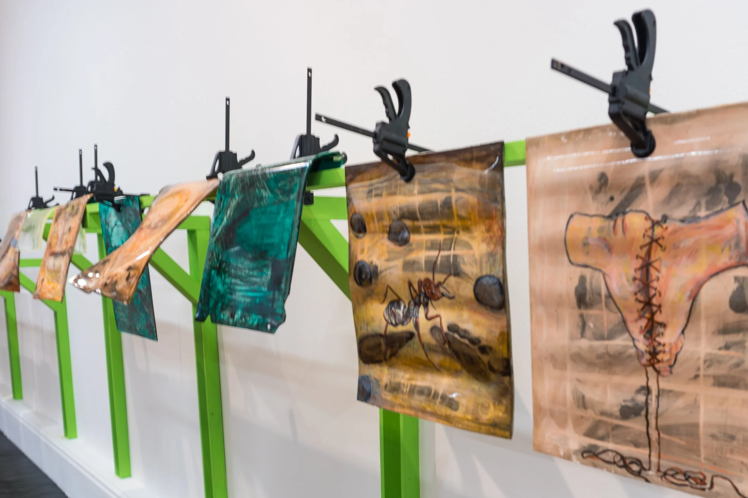 Installation image.
Jesmonite Sheets