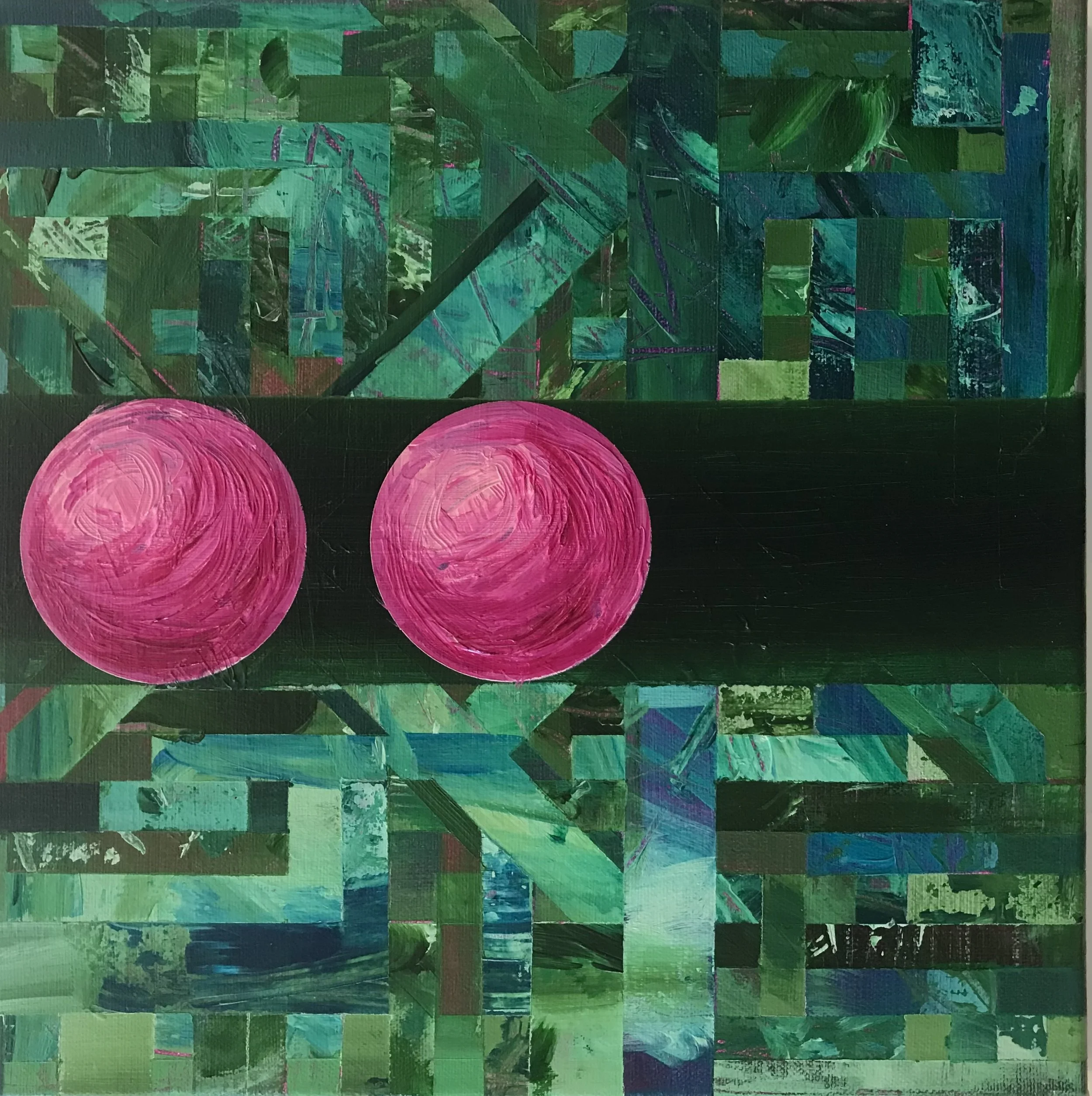 You’d forget your head if it wasn’t screwed onto your shoulders, 2022. 
Acrylic on canvas. 30cm x 30cm  