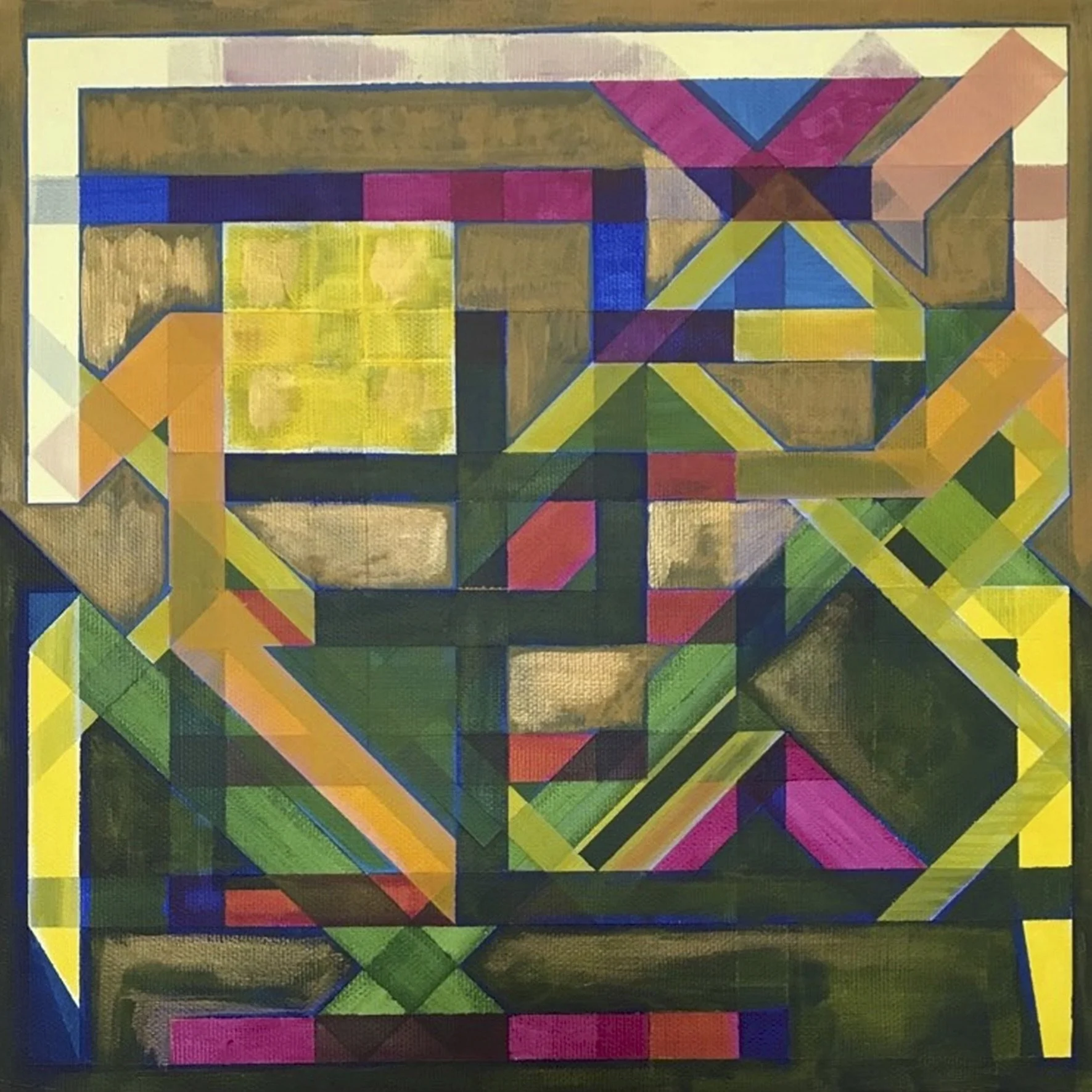 If you fall and break your legs, don't come running to me!, 2022.  
Acrylic on canvas. 30cm x 30cm  