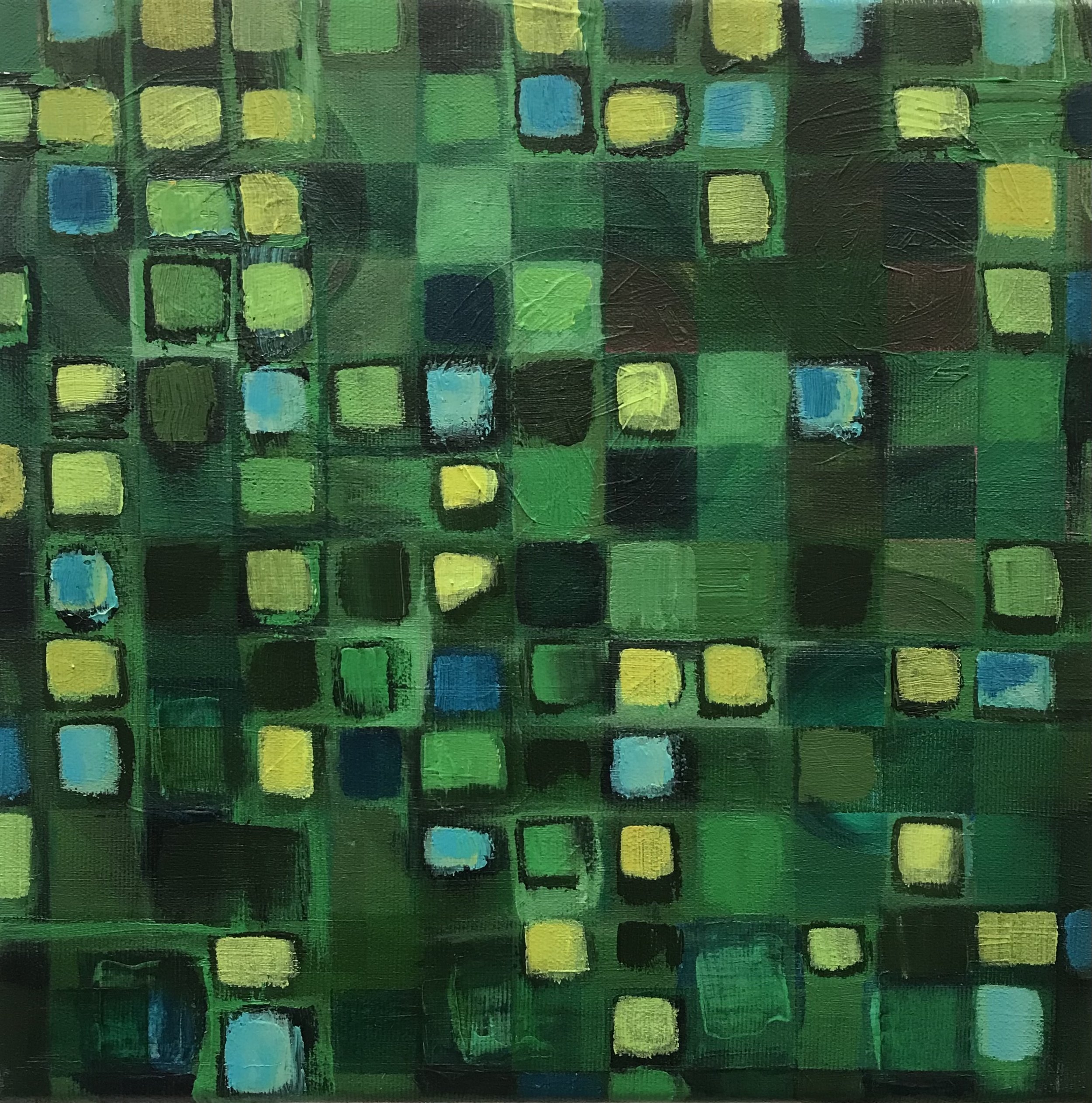  Ah, the dead arose and appeared to many!  2022.
Acrylic on canvas. 30cm x 30cm 