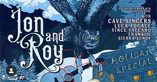 This is coming up next! We always love coming up to Vancouver Island! Excited to be a part of this holiday show❄️❄️❄️ with @jonandroy @lucafogale @vincevaccaromusic @frankiietheband @sierralundy