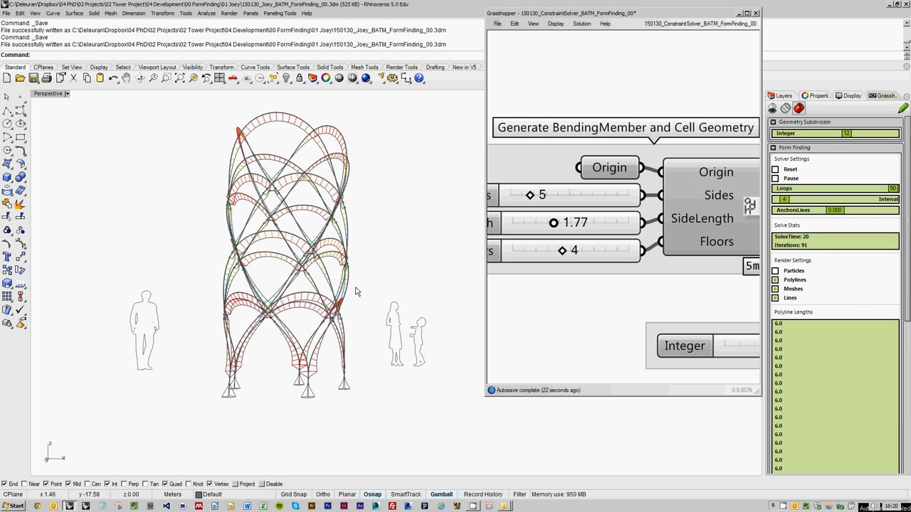 The Tower - Bending Active Tensile Membrane - Form Finding