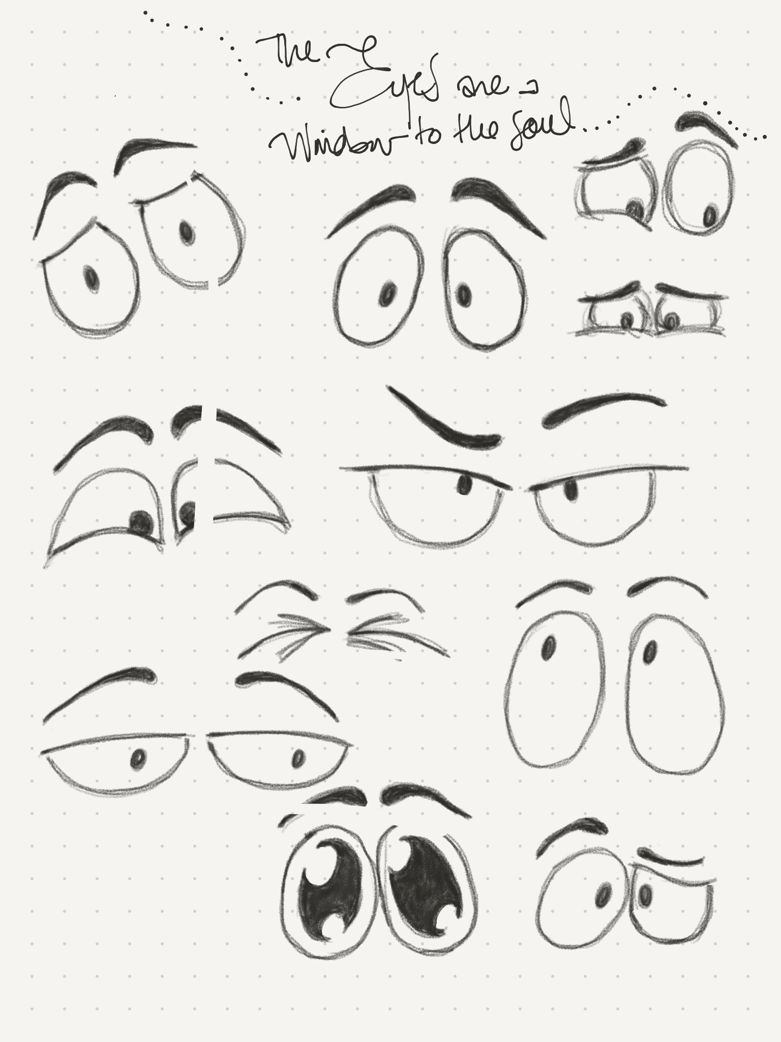 Character Design - Eye Expressions