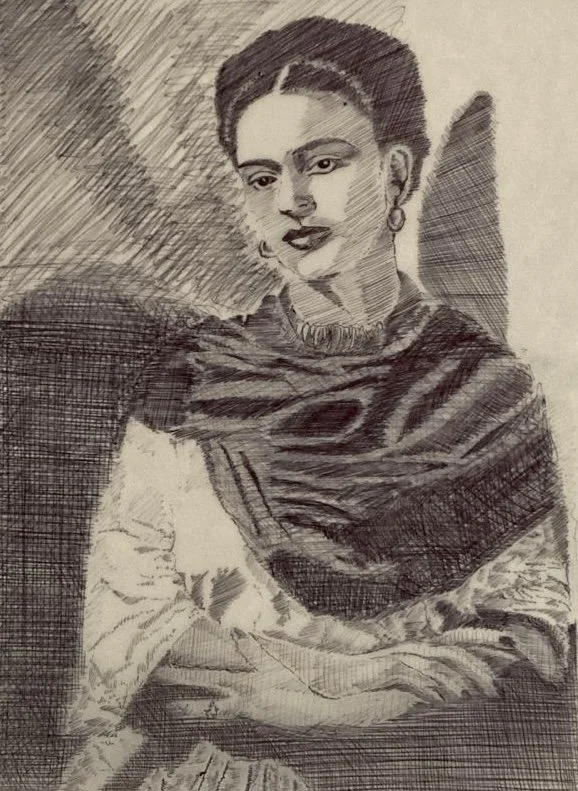 Frida - Line Art - Technique #2
