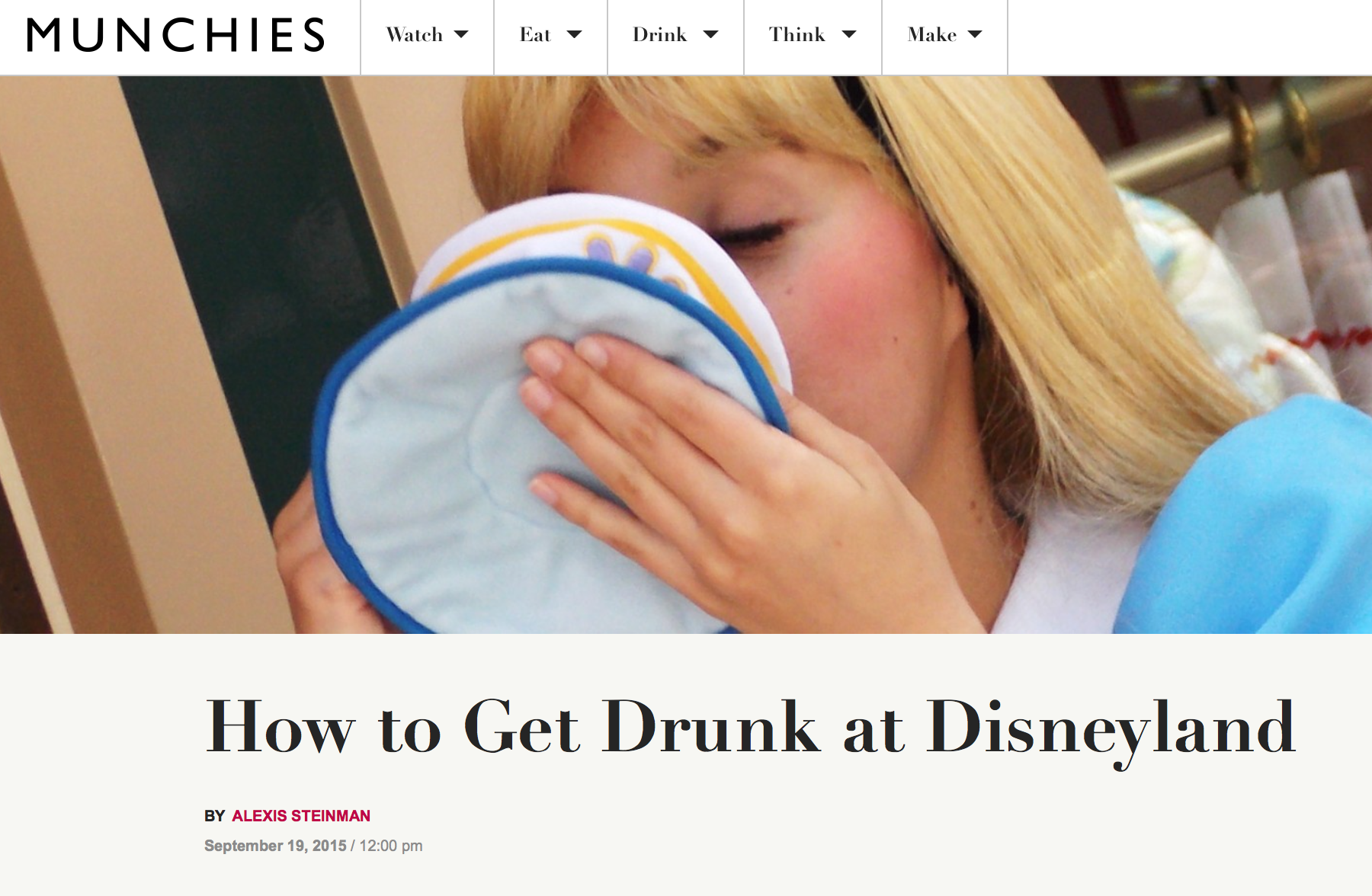 Get Drunk At Disneyland 