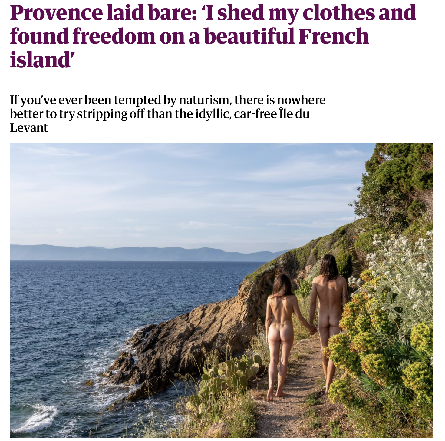 Ile du Levant guide Alexis Steinman