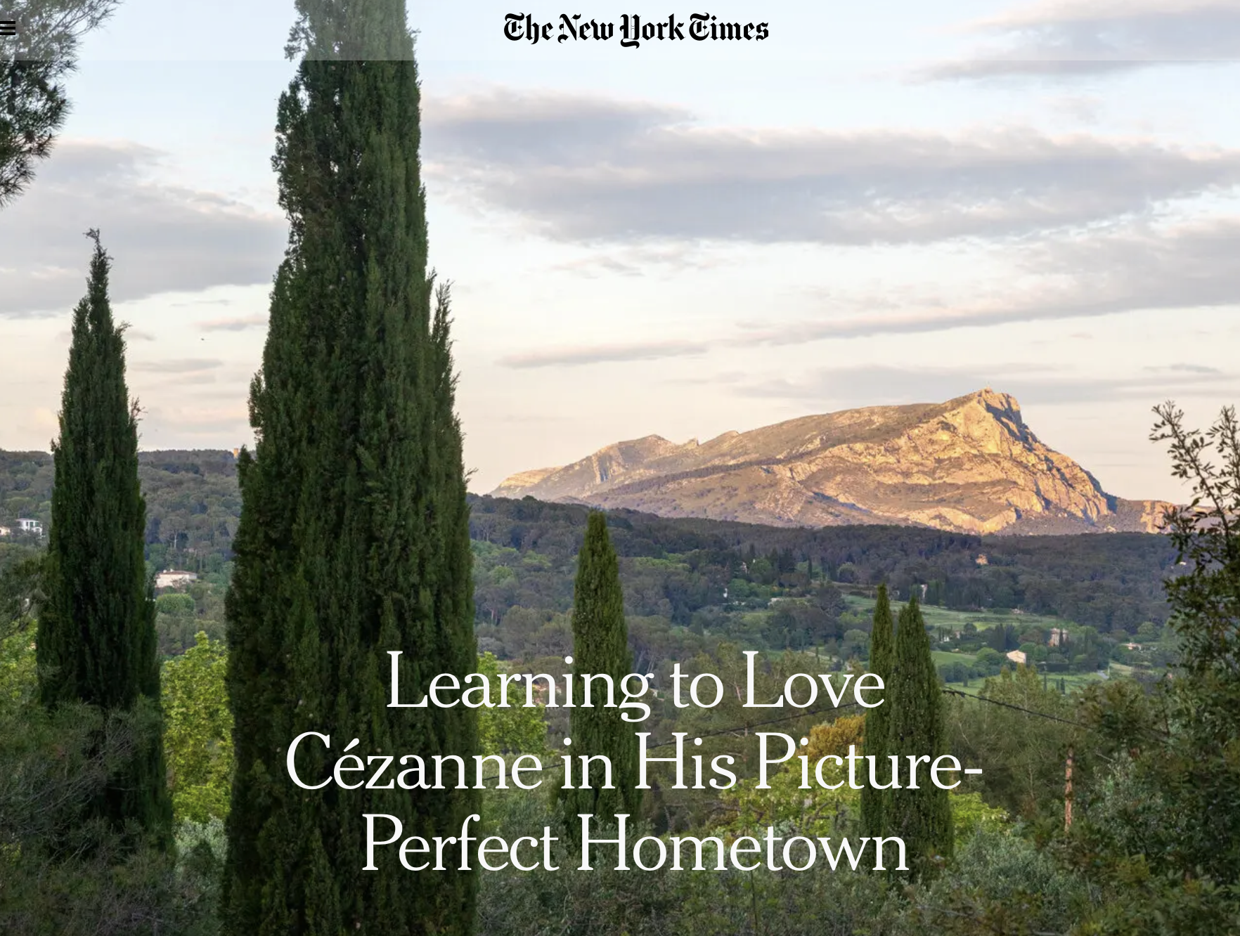 Aix En Provence Guide New York Times