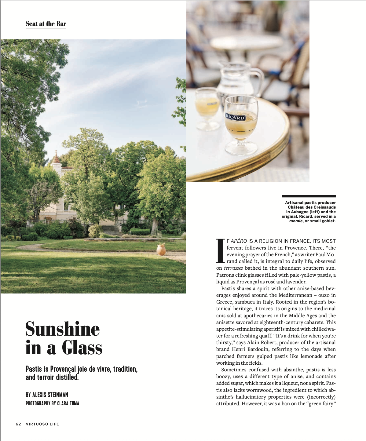 Pastis guide Provence Alexis Steinman