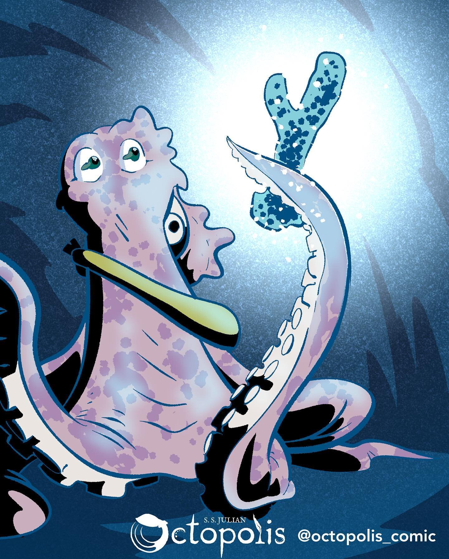 What new wonders does this cavern hold?

#octopus #comic #bioluminescent #digitalart @clipstudioofficial