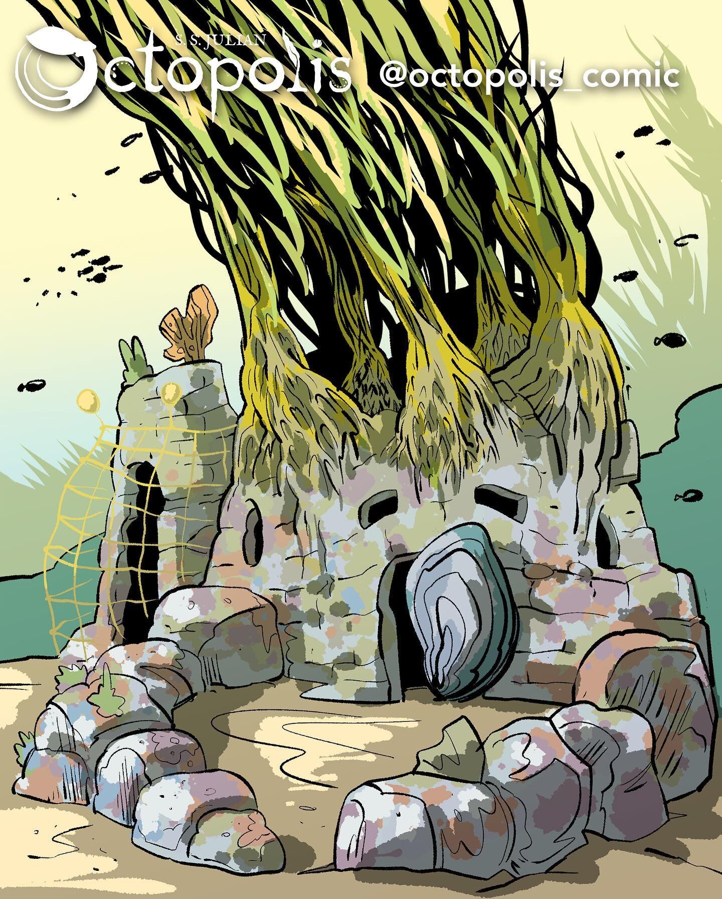 A kelp &lsquo;holdfast&rsquo;

#environmentdesign #comics #digitalart #octopus #ocean #kelpforest