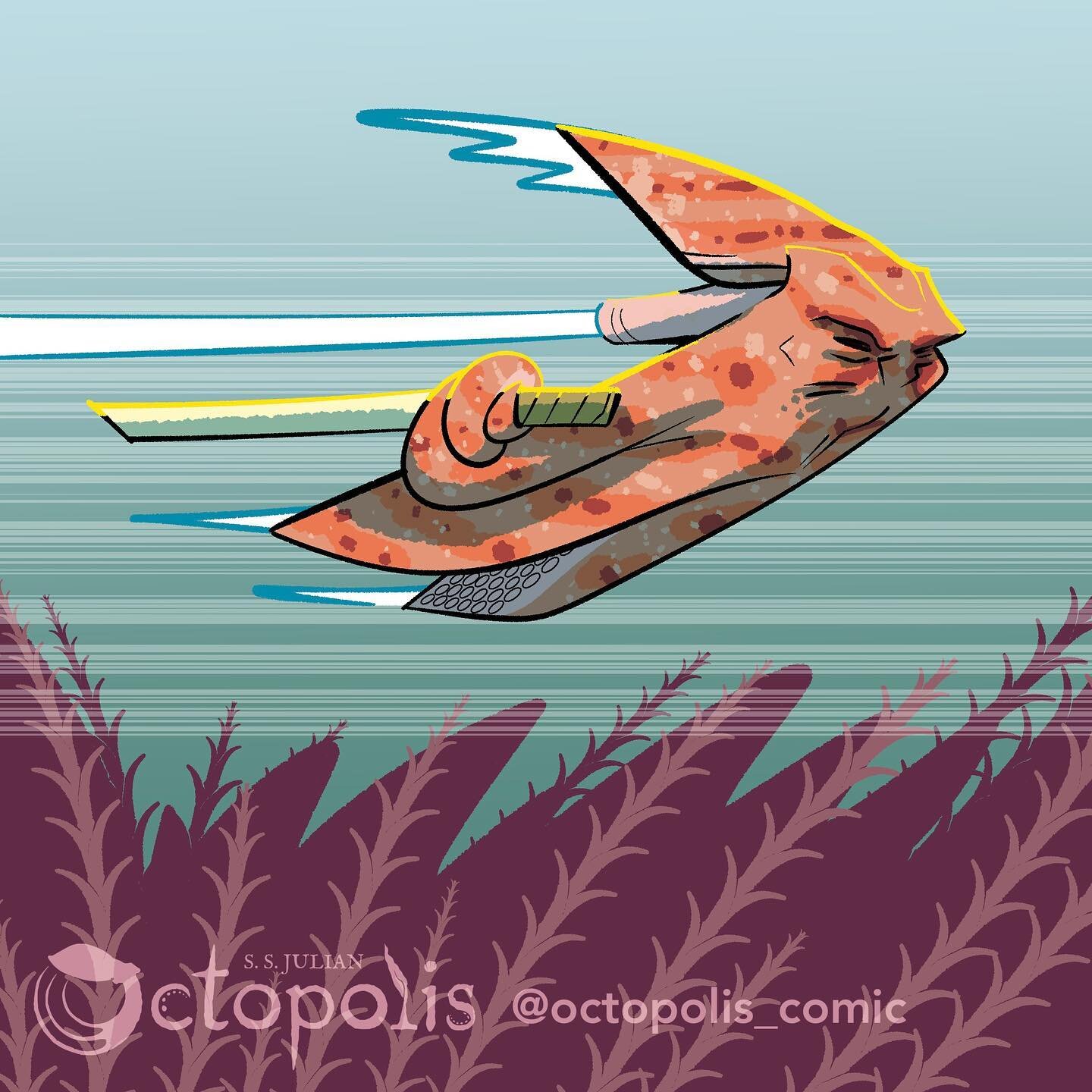 Speeding into the weekend

#octopus #swordfight #digitalart #color #process #comic