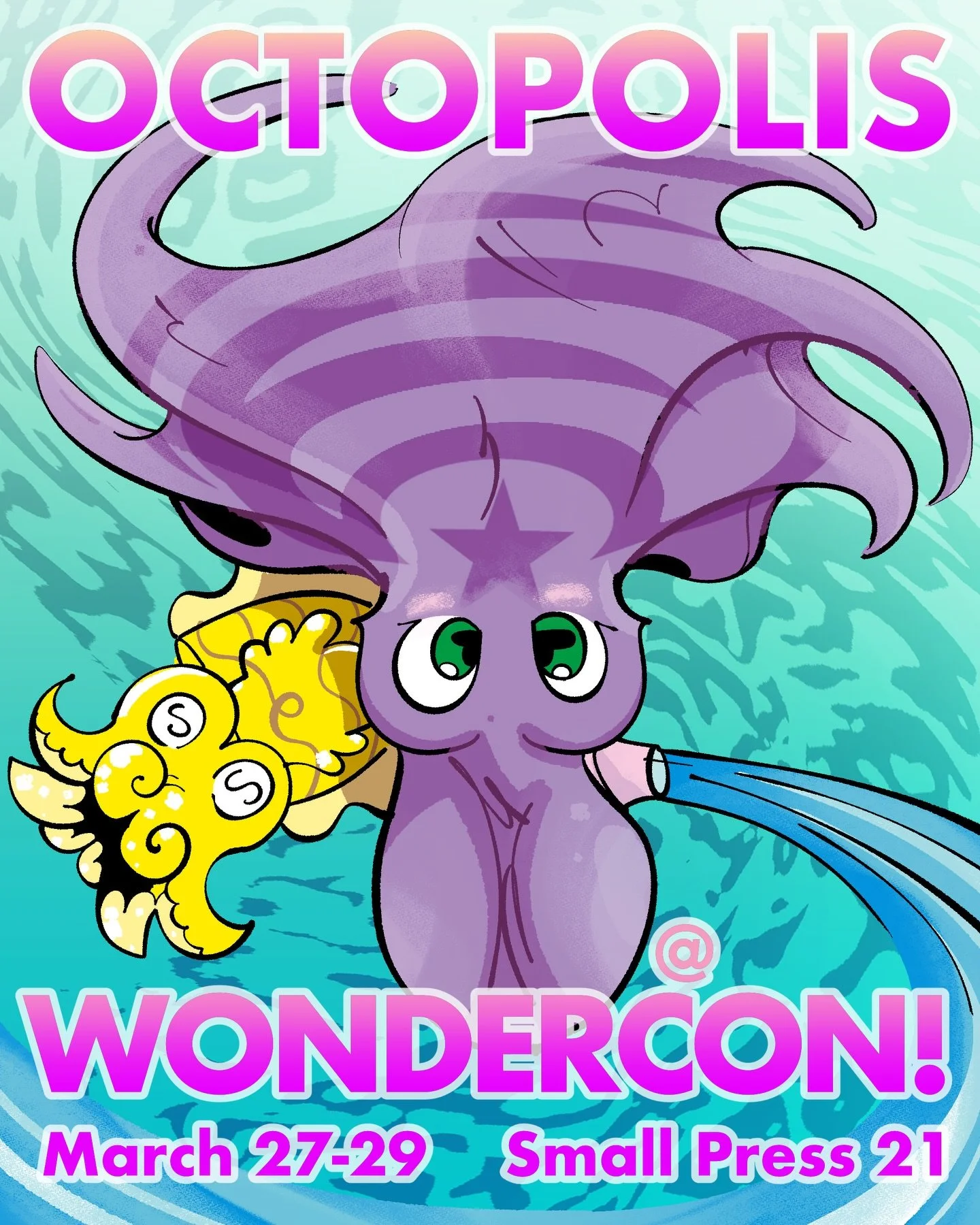 Friend of Los Angeles! Octopolis will be attending Wondercon this weekend at the Anaheim Convention Center. Find us at Small Press Booth SP-21. Check out new exclusive prints available and the debut of a new sticker design.
First 8 people to visit th