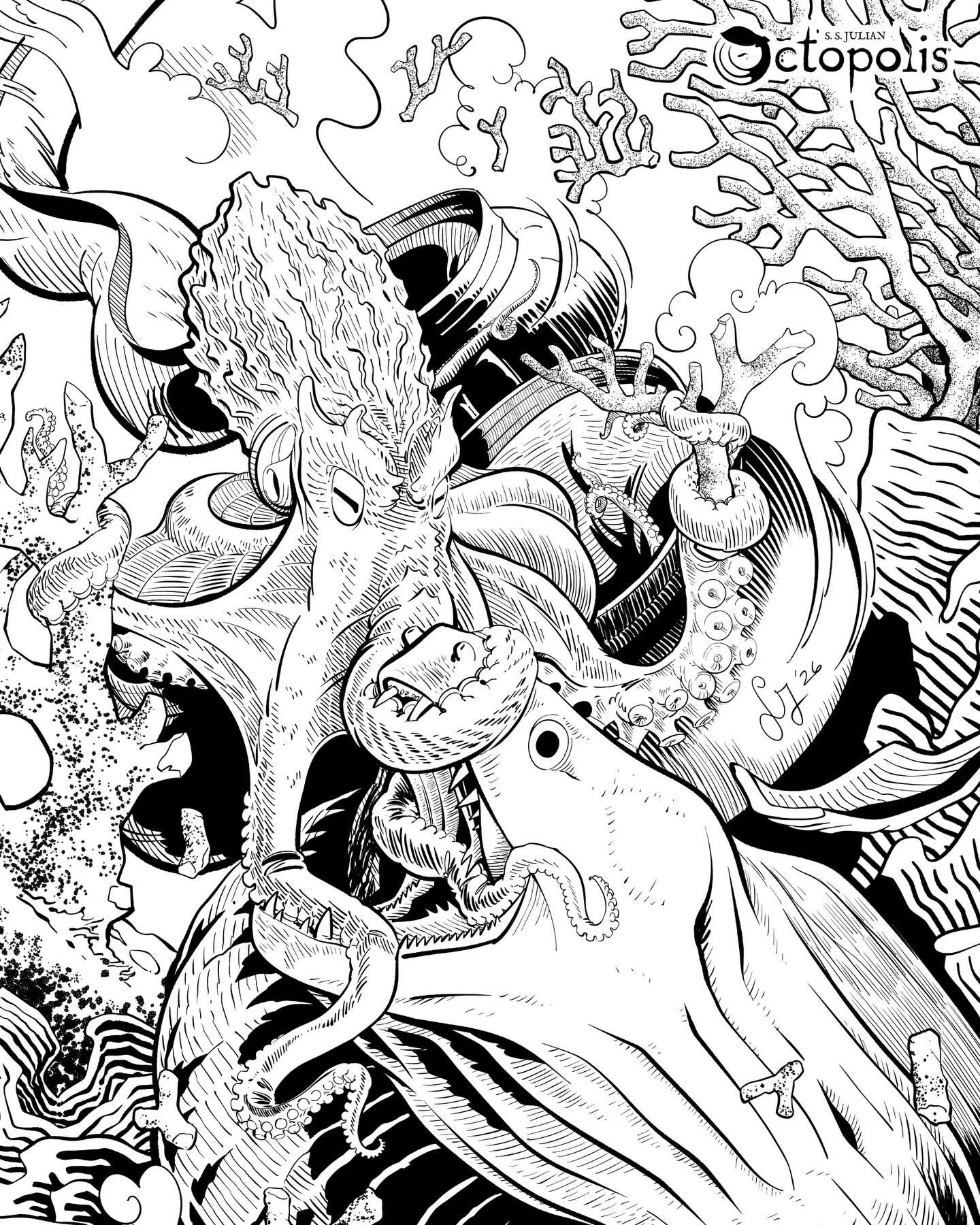 WIP&hellip;
#octopus #sciart #octopolis #morayeel