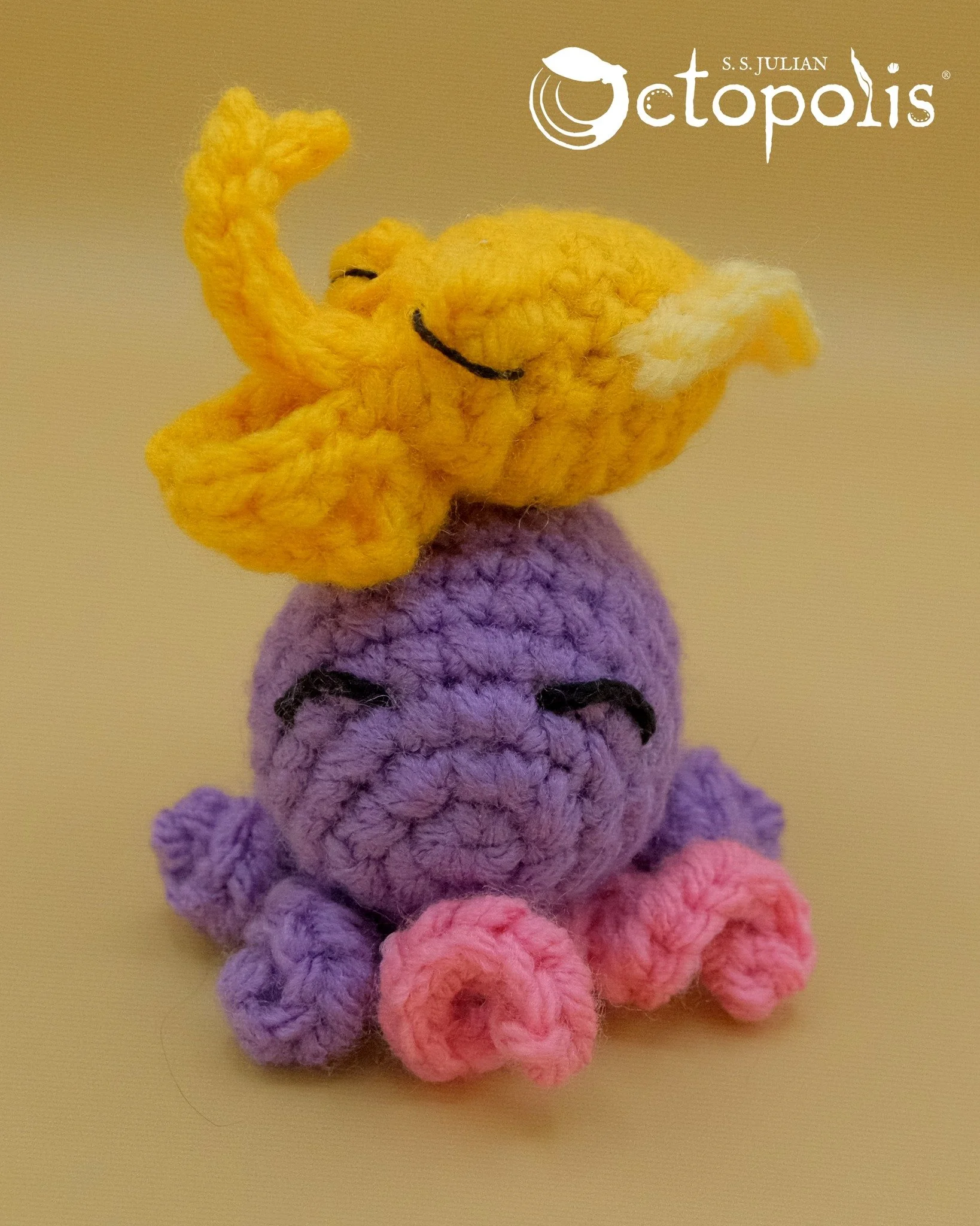 Debuting the first-ever Octopolis toys! Each of these crochet plushies of Kurita and Stumpy is hand-made by local artist @spoonkandi! We worked together on the design that captured the spirit of the dynamic duo, and I couldn't be more pleased with th