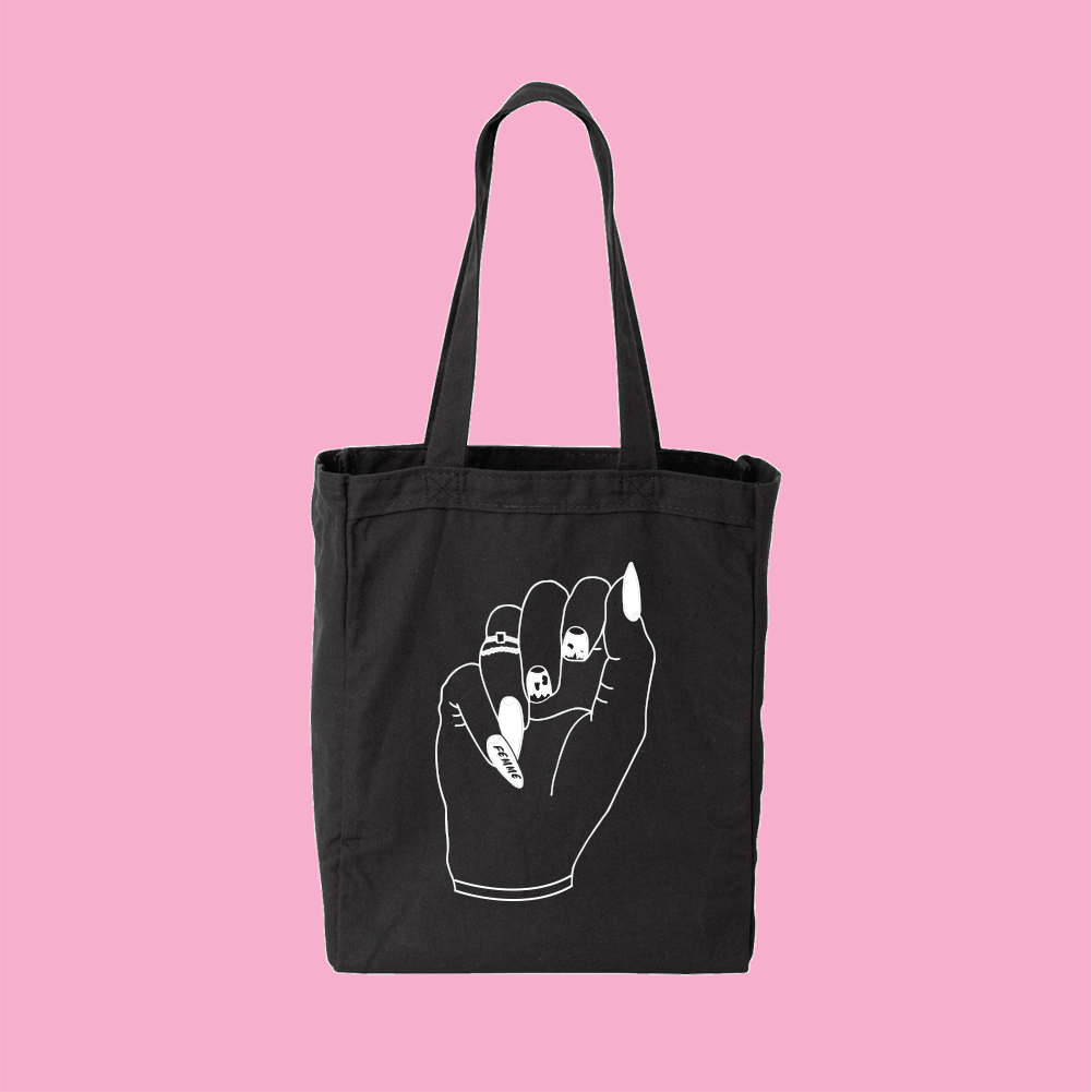 #008 BLACK FEMME TOTE