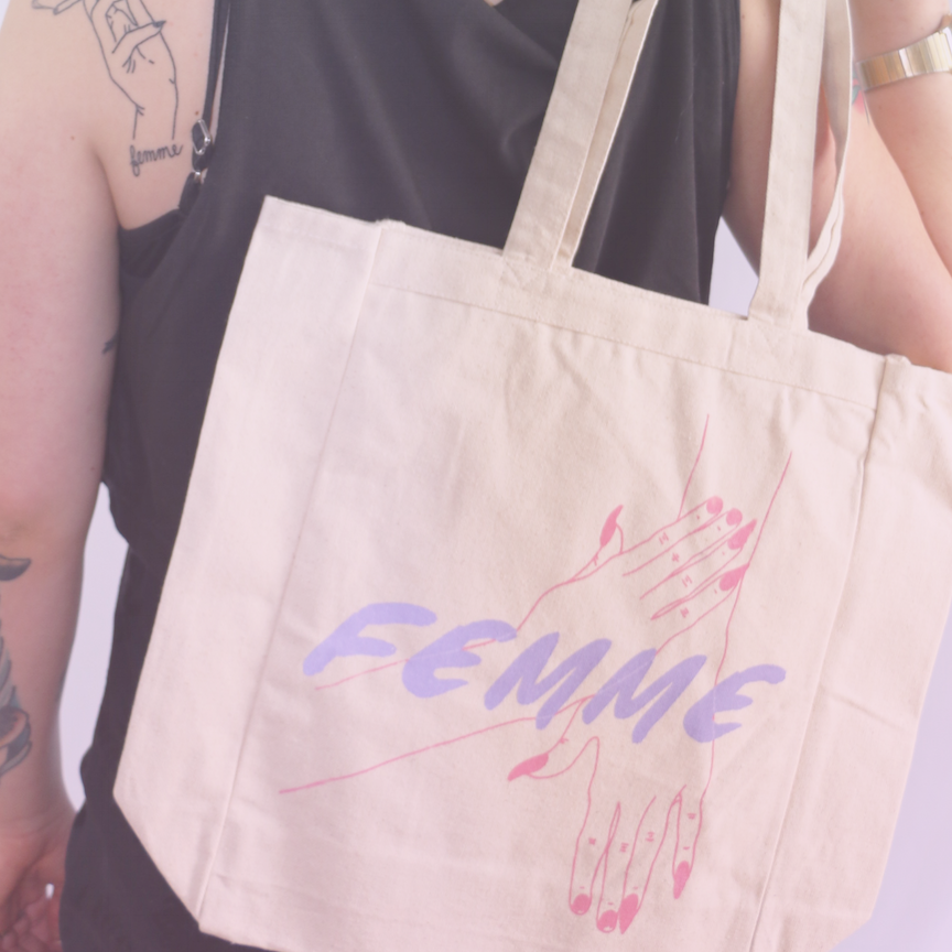 #009 NATURAL FEMME TOTE