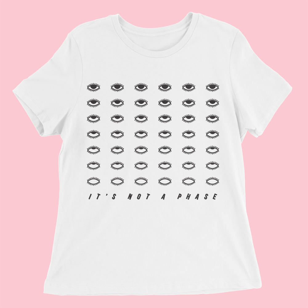 #028 WHITE RELAXED PHASE TEE