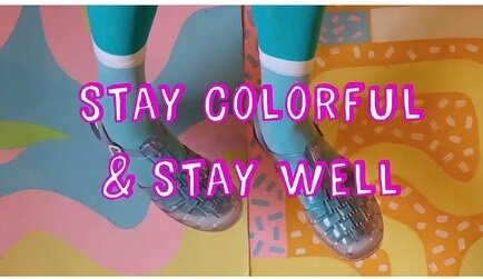 My living room mural and painted floor cloths appear in this lil video of one of my all time favorite artists @janellerabbott for @melissaofficial ~ I&rsquo;m flattered to have my space alongside such talent 💖✨